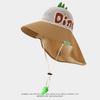 Kids Dinosaur Sun Hat Summer Mesh Breathable UV Protection Bucket Cap for Boys and Girls Fashionable Shade