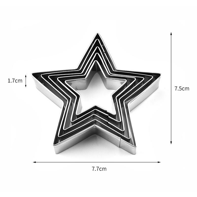 Fried Egg Decorating Fondant Tools Heart&Star Shape Pastry Cutter Cooking Tools Cookie Cutter Biscuit Moulds Baking Mold