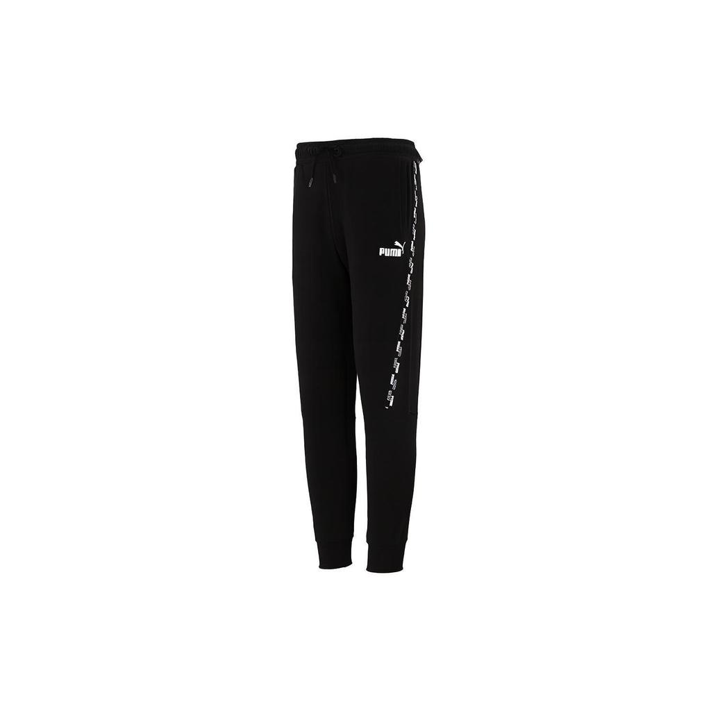 Puma Casual Sports Breathable Printed Trousers Men Bottoms Black 846566-01