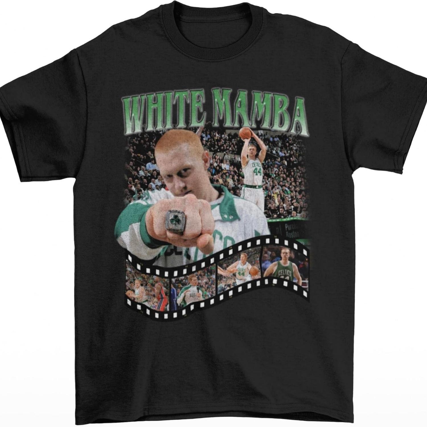 

Brian Scalabrine White Mamba Vintage Style Boston Basketball T-Shirt XXXXXL чорний