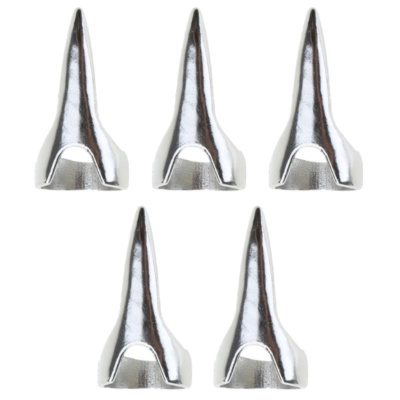5pcs Retro Nail Finger Ring Comb Tip Joint Ring Halloween Cosplay Curling Hair Extension Tool Punk Party Jewelry Gift