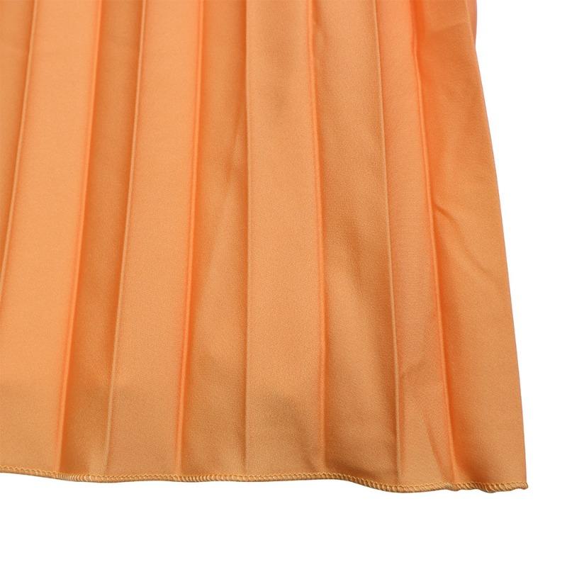 Plus Size Women V Neck Sexy High Waist Gradient Pleated Long Evening Dress