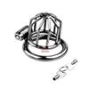 MoDi Men's Metal Chastity Lock Bound To Prevent Cheating Penis Cage Wear It Outside Cock Cage Chastity Device for Men Adult Supplies