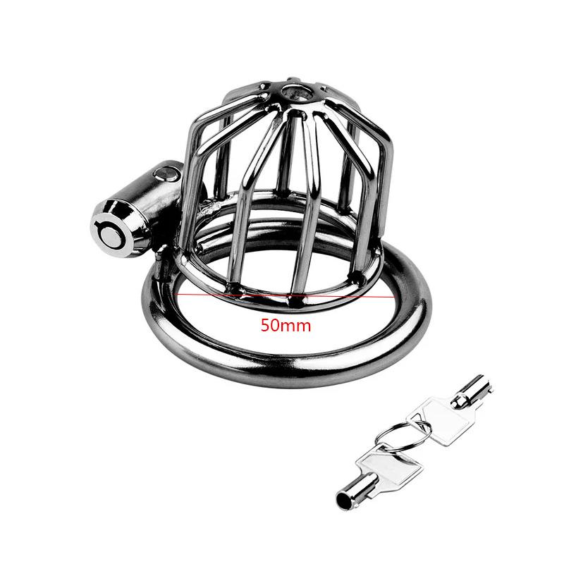 MoDi Men's Metal Chastity Lock Bound To Prevent Cheating Penis Cage Wear It Outside Cock Cage Chastity Device for Men Adult Supplies