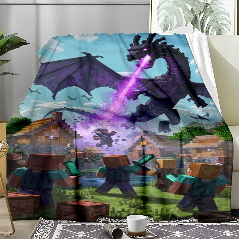 Japanese Scenery Mount Fuji Cherry Blossoms Fleece Printed Flannel Blanket, Warm Soft Throw Sofa Bed Blanket