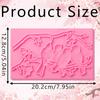 1 Pcs Magpie Fondant Mold, Plum Blossom Branch Chocolate Silicone Mold, for Cake Decoration Cupcake Topping Biscuit Candy Flower Paste Dough Marzipan