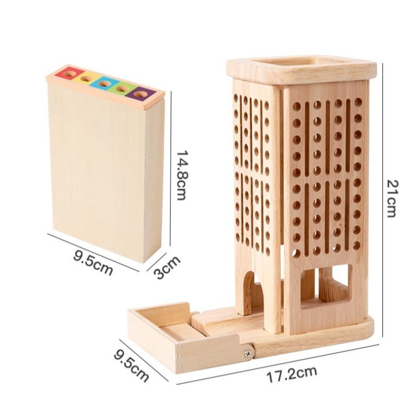 Parent-Child Interactive Wooden Stick Children's Battle Spatial Thinking Training Puzzle Educational Balance Wooden Toy Gifts