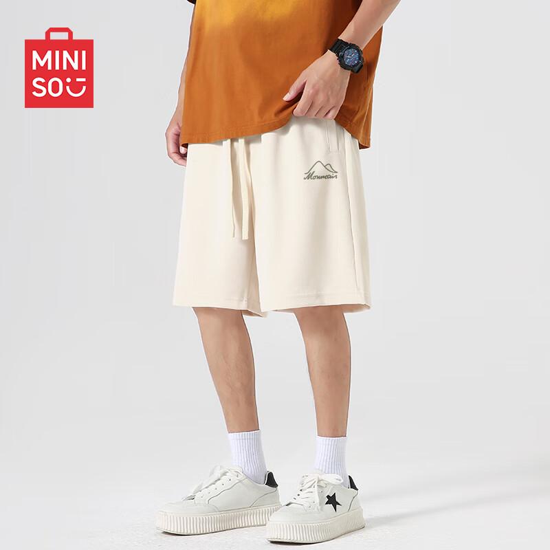 MINISO Men s Heavyweight Straight Mid-Length Shorts XL