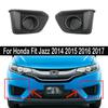 1set For Honda Fit Jazz 2014 2015 2016 2017 Front Bumper Fog Light Cover Led Drl Fog Lamp Cover Car Accessories