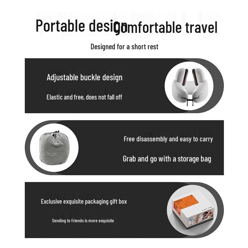 XiangLeMei Everythink Noise-Cancelling Travel Neck Pillow