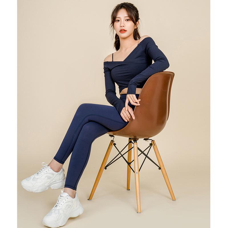 2022 Herbst/Winter Damen Langarm Fitness Yoga Tops - Koreanischer Stil, trendige T-Shirts