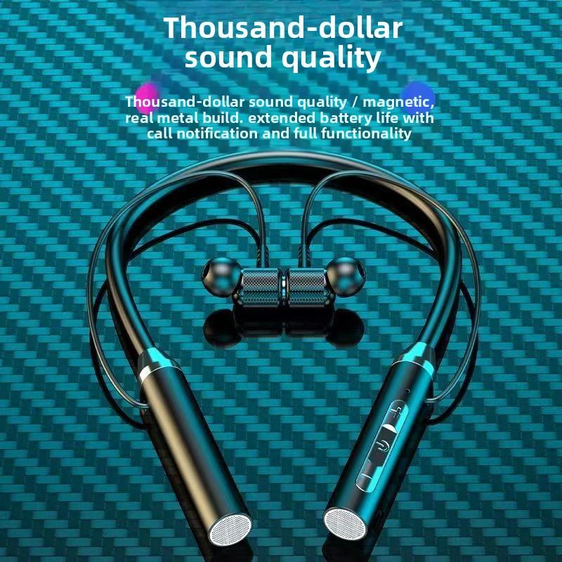 QUEED Bluetooth Headphones, in-ear Neckband Sports Headphones, Ultra-long Standby Life, Universal Mobile Phone
