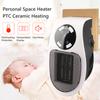 Electric Space Heater With LED Display Timer Wall Outlet Space Heater Safe Overheat Protection Quiet Personal Space