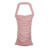Summer new celebrity temperament sexy neck skirt slim and thin hip-wrapped sleeveless suspender dress women