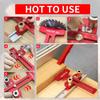 Thin Rip Table Saw Jig W/ 3 Pulleys & Push Stick Kit, Making Repetitive Narrow Strip Cuts, Table Saw Accurate Guide for T Slot