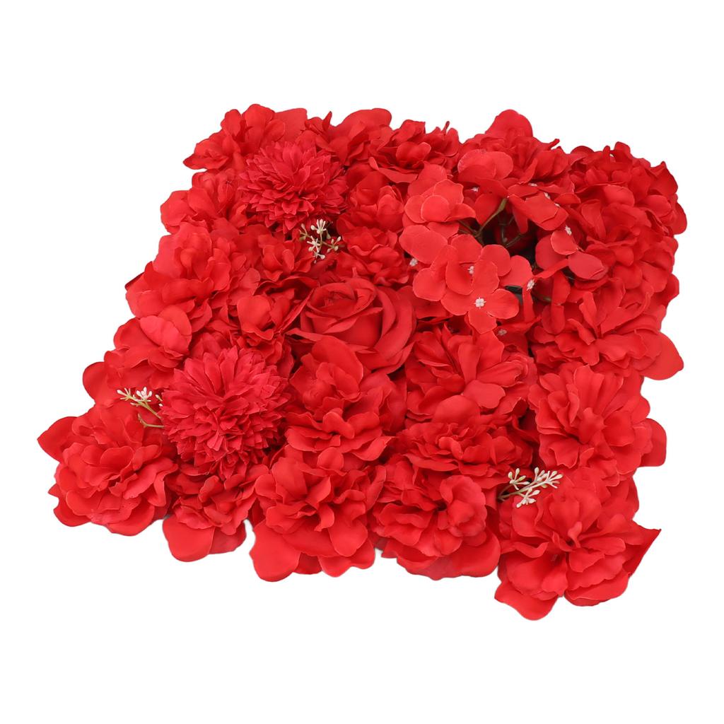 Artificial Flower Wall Panels Simulation Silk Rose Flower Wall Decor for Wedding Party Stage
