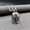 Vintage Ornament Motorcycle Bell Charm Riding Bell Necklace for Men Motorcycle Accessories Jewelry with Stainless Steel Chain