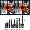Versatile 8pc Impact Socket Adapter Kit For 1/4 Inch 3/8 Inch 1/2 Inch Drives