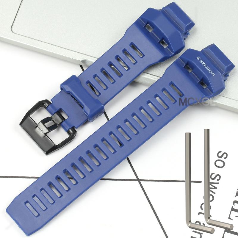 Rubber Strap For Casio G-Squad GBD-H1000-1A7JR Men's Strap GBD-H1000 GBD H1000 Replacement Bracelet