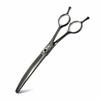 7.0 Inch JP440C Curved Fine-Tooth Pet Grooming Scissors with Case