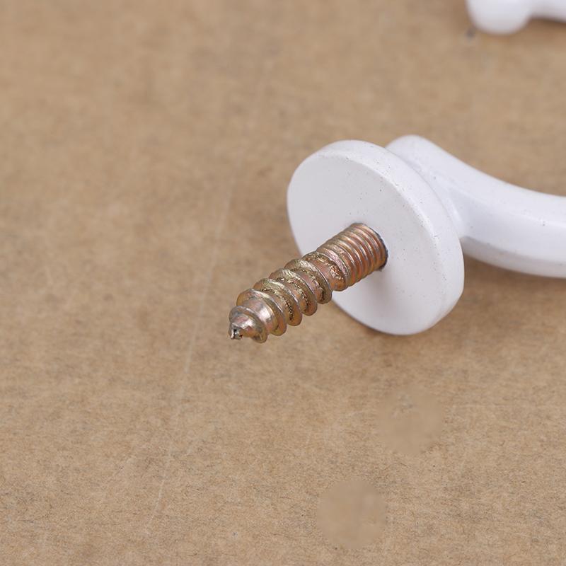 2Pcs Durable Ball End Polished Curtain Tieback Hook Expansion Plug Finish Modern Shaped Metal Wall Mounted