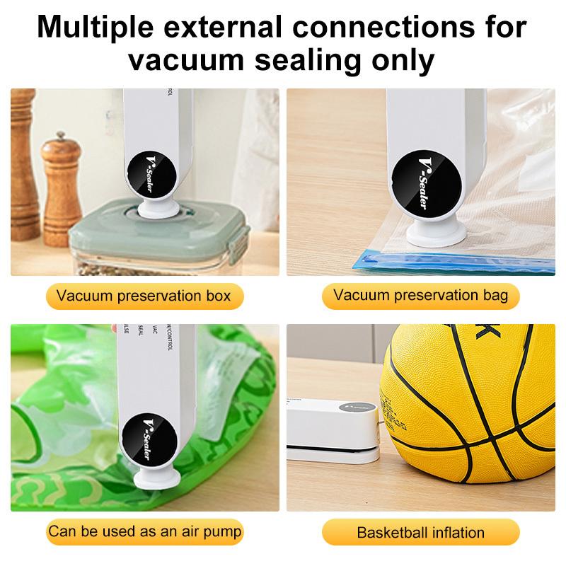 Vacuum Packaging Machine for Food Wireless Vacuum Sealer USB Rechargeable Household Mini Portable Food Vacuum Sealing Machine