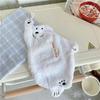Polar Bear Hand Wiping Towel Super Absorbent Hanging Kitchen Towel Coral Design Thick Cartoon Hand Towel