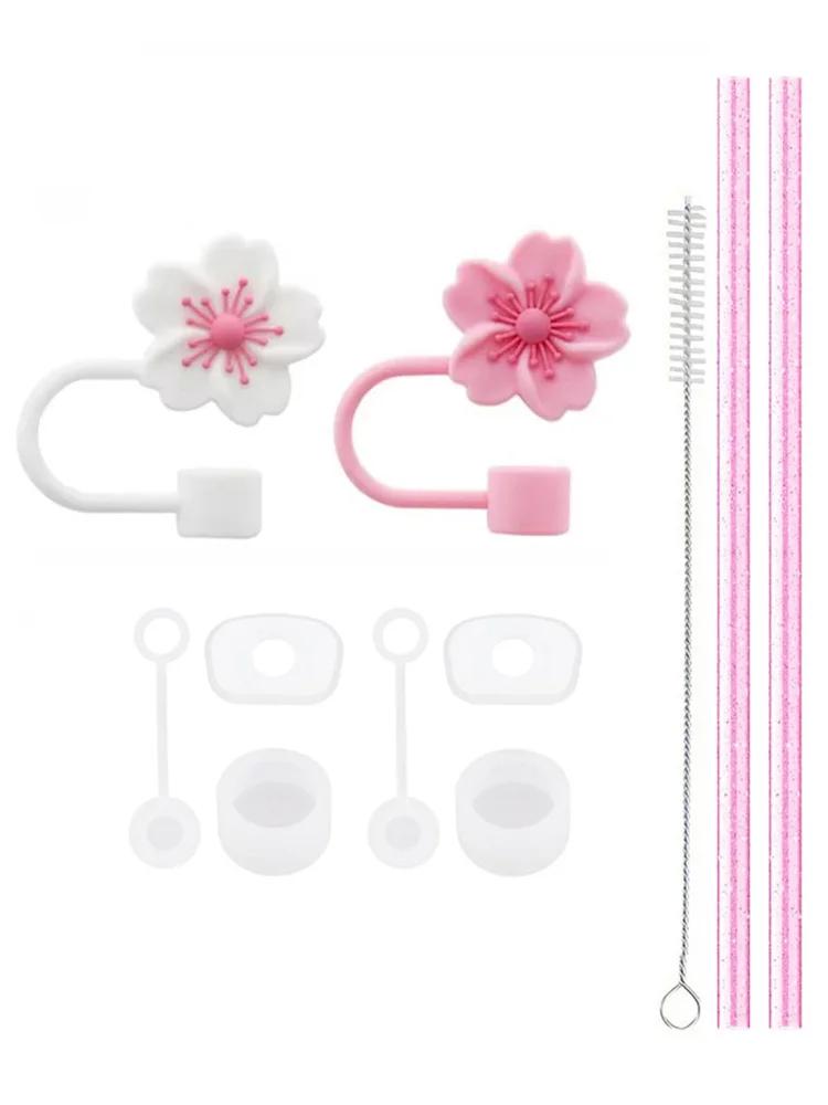 

11 шт. Аксессуары для чашек Se для Stanley Силиконовая крышка-стоппер от проливания Крышка для соломинки 2 шт. Многоразовая соломинка 1 Щетка для чистки 40 унций 30 унций