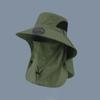 Long-lasting Fishing Sun Shading Cap Portable Wide Brim Fan Hat for 3.7V/300mAh Gardening