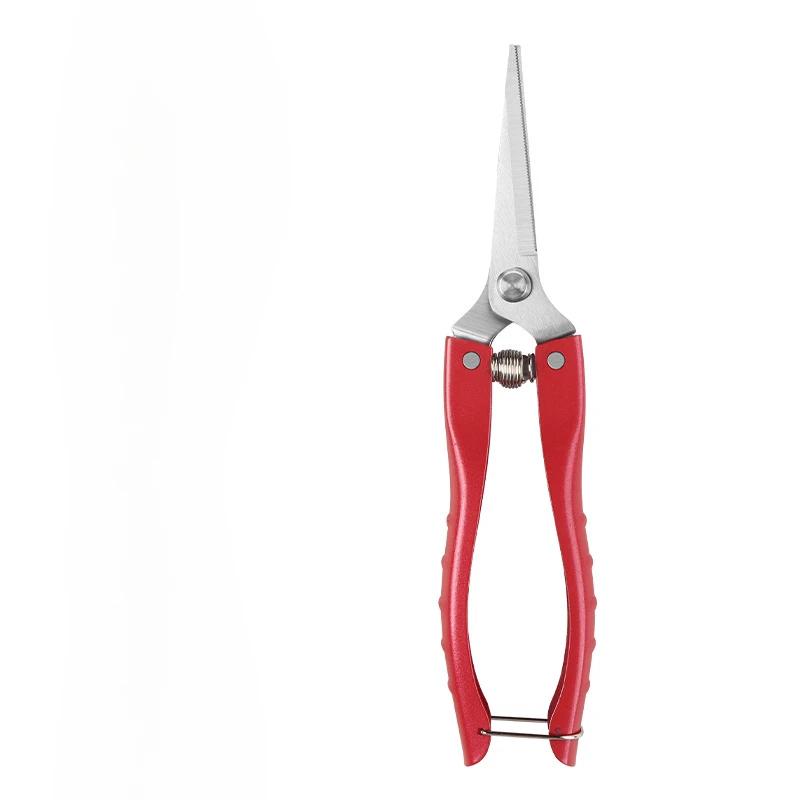 Stainless Steel Fruit Picking Pruning Shears, Gardening Shears, Serrated Zinc Alloy Grip Pruning Shears with Thick Branches