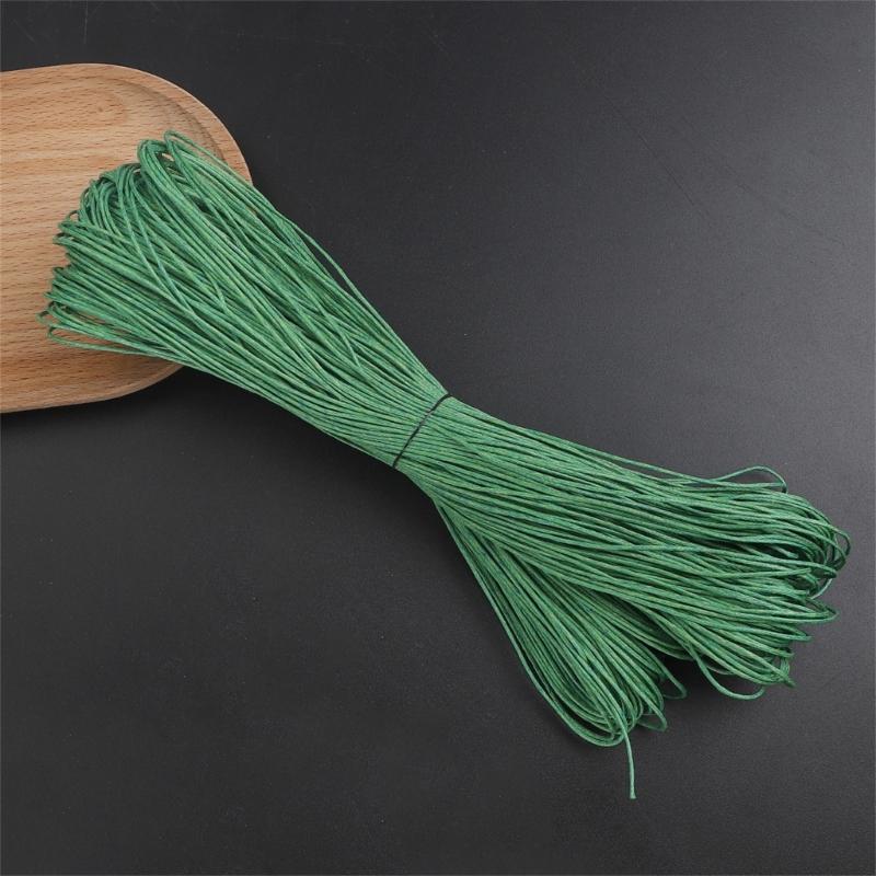 65.61yardX1mm Waxed Cotton Braiding Thread Weaving String for Handmade Bracelets Necklaces Jewelry Making Accessories