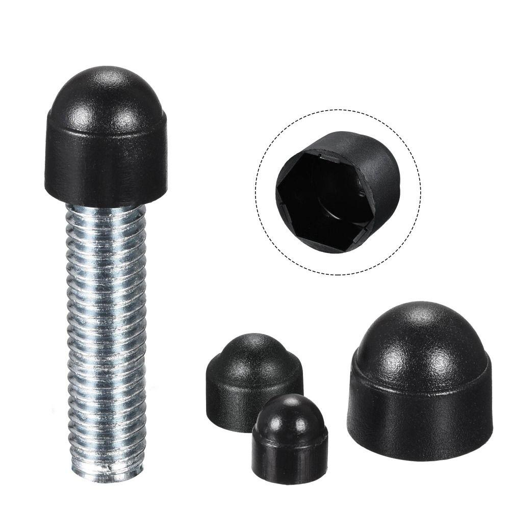 20pcs 24mm / 0.94" Dome Bolt Nut Protection Cap Covers PE Plastic Hexagonal Dome Protective Cap