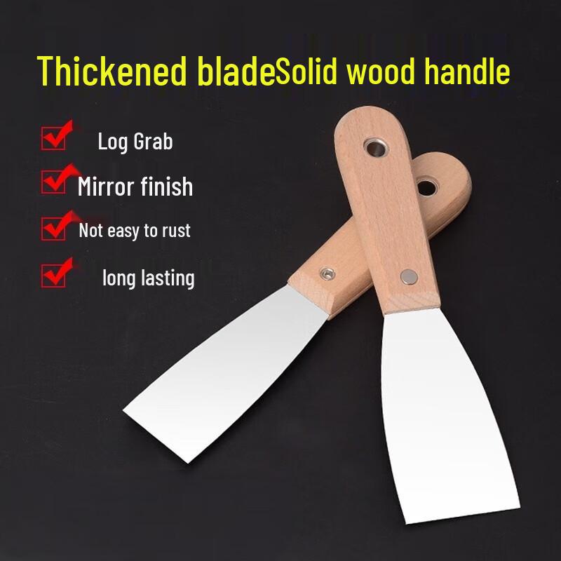 Wooden Handle Stainless Steel Putty Knife