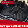 Rear Trunk Mat Car Trunk Leather Mats Parts Rear Boot Liner Styling Anti-Dirty     For Toyota Alphard Vellfire 30 Series