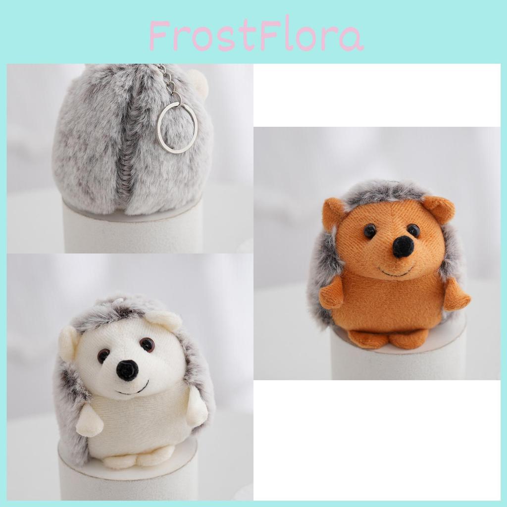 Adorable Hedgehog Plush Toy Keychain Soft Stuffed Animal Backpack Charm Cute