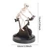 Halloween Resin Statues Skeleton Riding Bike Figurines Halloween Skeleton Decorations Desktop Ornament Festival Home Decor