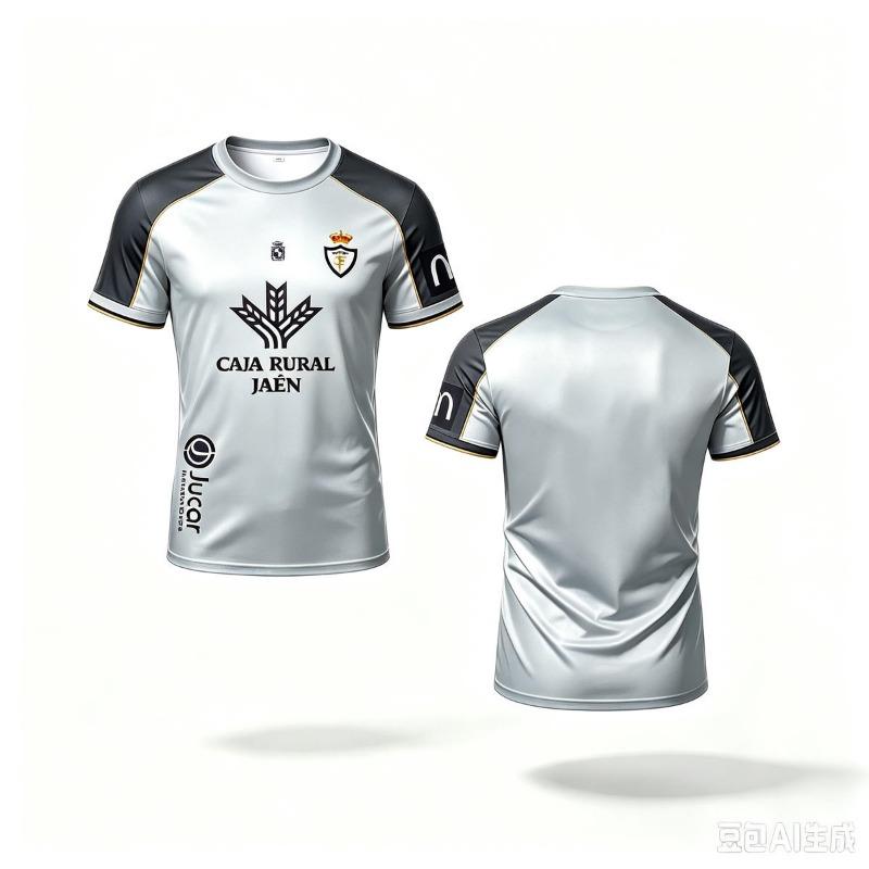 Maglia da Calcio Real Jaen Stile Vintage Stampa 3D Maglietta Top Oversize