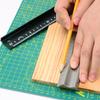 Metal Crafting Ruler L Type Safety Ruler with Clear Scale Cutting Ruler for Cutting and Craft Projects