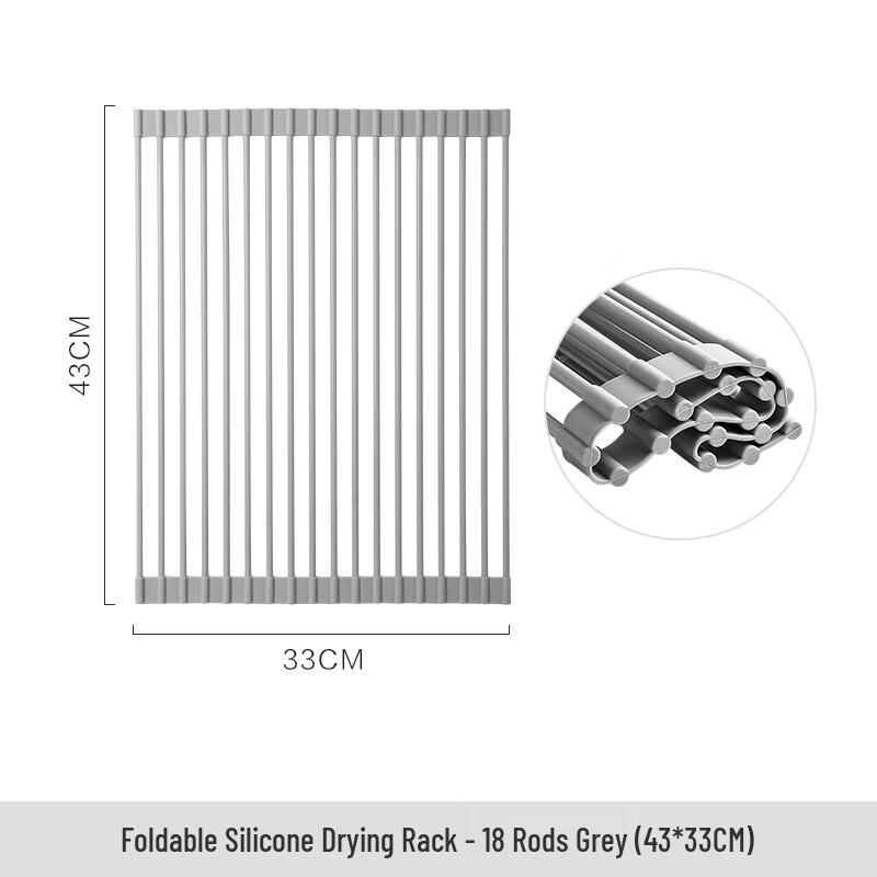 Foldable Silicone Kitchen Sink Drain Rack