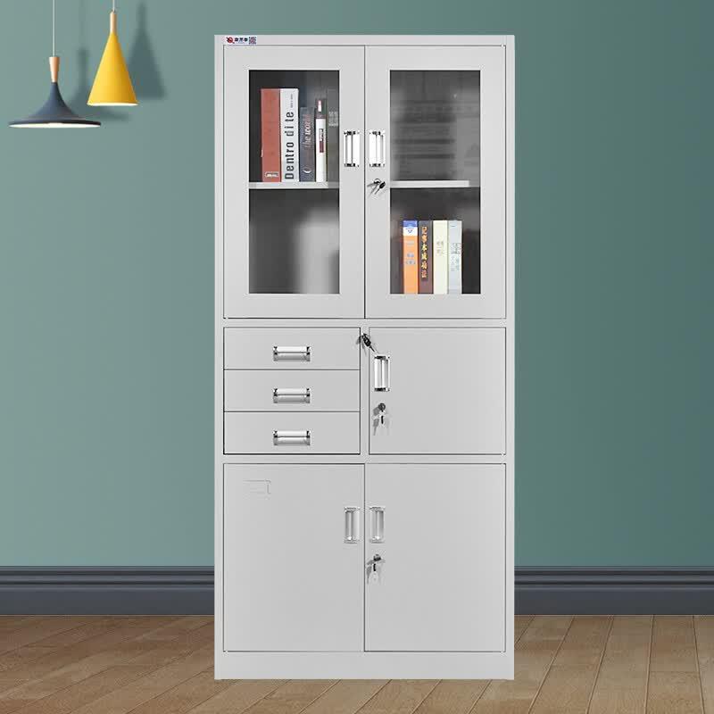 Office Steel Double-Door File Cabinet with Lock