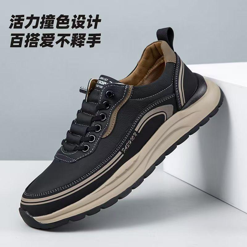Men's shoes new sports shoes men's platform outdoor sports shoes men's soft-soled casual running shoes