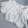 False Collar Dickey Collar Embroidery Collar Venise Lace Up Neckline Easy To Wear Detachable Collar Women