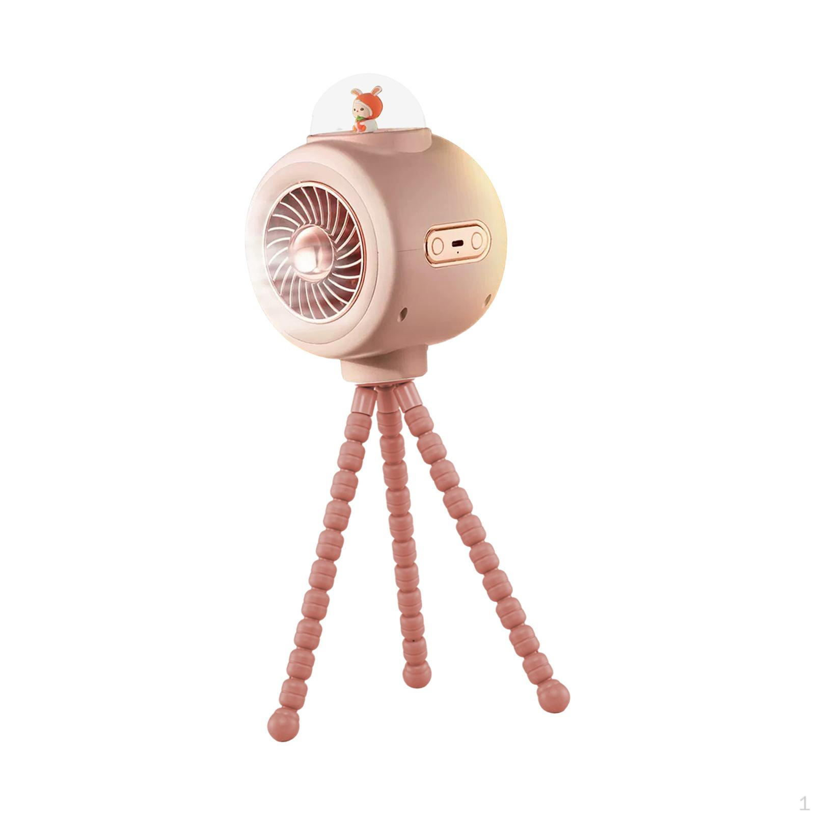 

Stroller Fan Air Cooling Portable Mini Multifunctional Quiet Gifts Desk Clip on for Bike рожевий