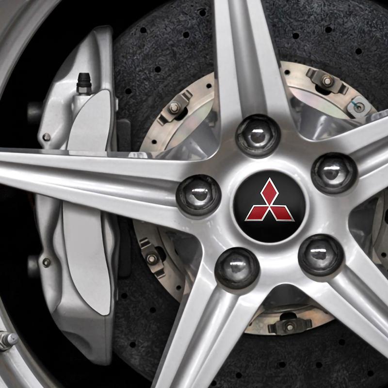 4Pcs 56mm Car Wheel Center Hub Cap Stickers Badge Decals For Mitsubishi ASX Lancer 9 10 Outlander 3 Pajero L200 Colt Accessories