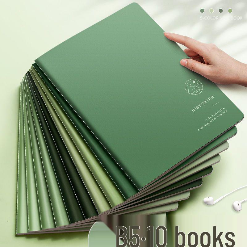 Minimalist Softcover Notebook - Large B5, Thickened Kraft Paper, Stitched A5 for College Students
