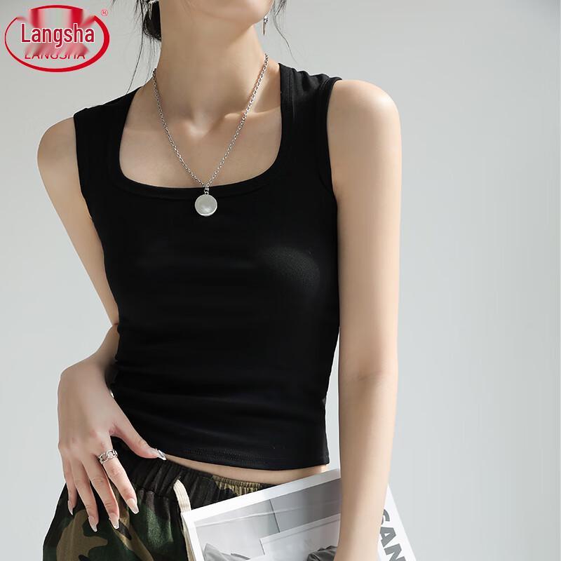 Langsha Women s Slim-fit Racerback Camisole Tank Top L