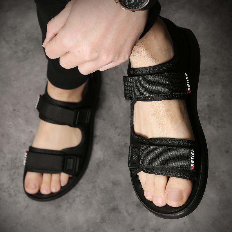 Fashion 2025 Summer New Designer Outdoor Sports Sandals for Men Fashion Casual Black Anti-slip Soft Base and Breathable Beach Shoes Man