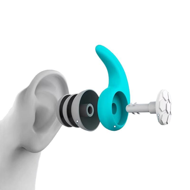 Professional Waterproof Soundproof Earplugs for Bathing and Swimming