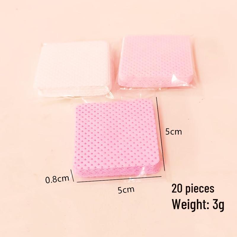 Nail & Eyelash Glue Cleaning Wipes -  Nail Polish Remover Cotton Pads