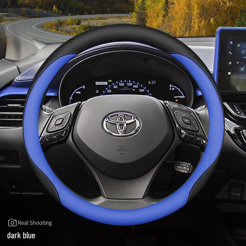 Toyota CHR Stuurwielhoes - Yizhe Ultra-Dun Echt Leer, Gebruik in Vier Seizoenen, Interieur Modificatie Accessoire